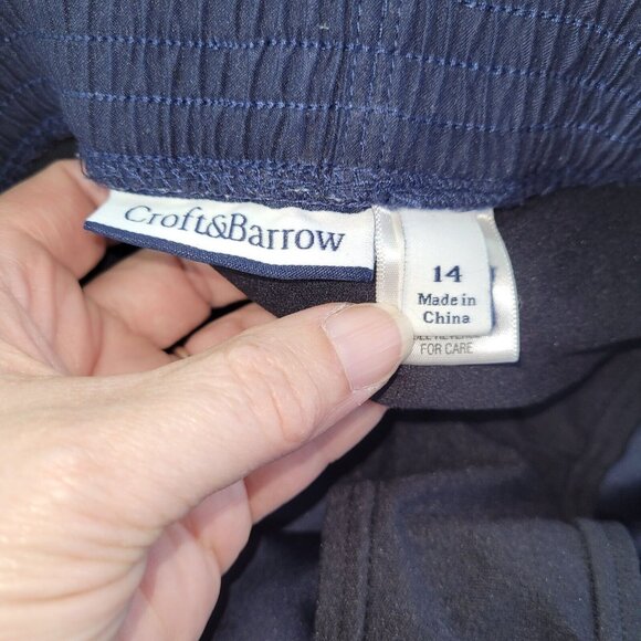 Croft‎ & Barrow Shorts Womens 14 Blue Lined Active Running Swimming Pockets - Picture 7 of 12